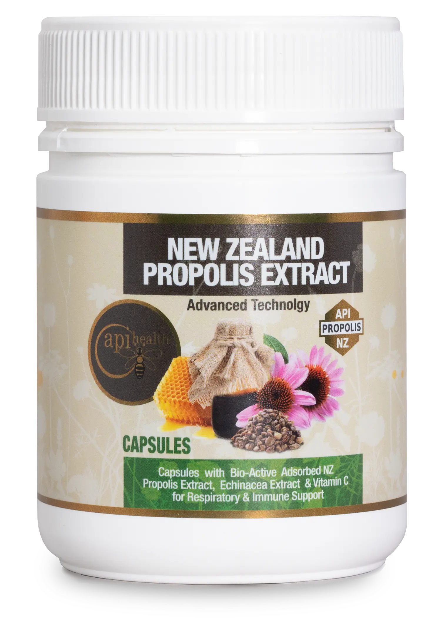 New Zealand Propolis Extract-Capsules: Respiratory Health